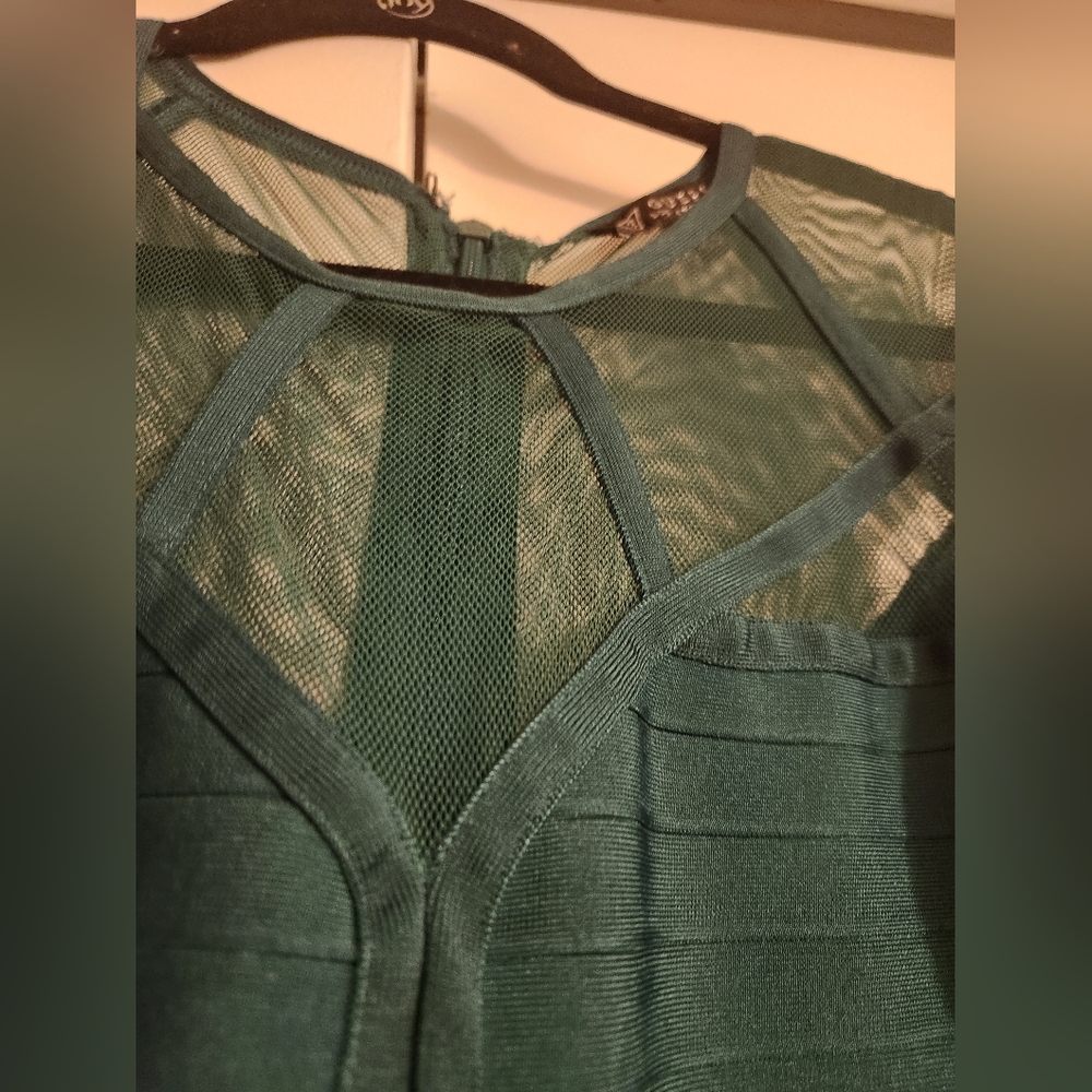 Guess green semi formal dress